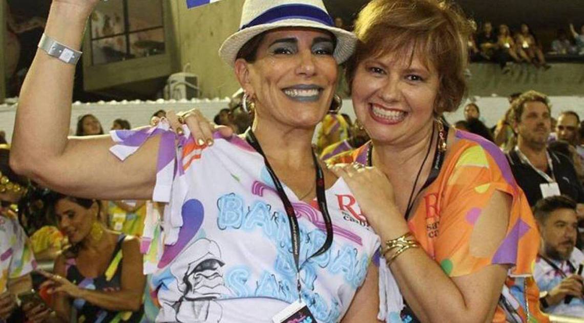 Narjara Turetta e a amiga Glória Pires: inseparáveis