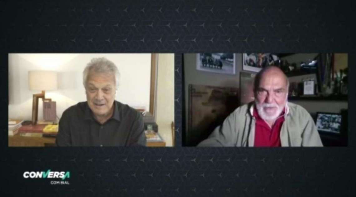 Pedro Bial e Lima Duarte - Reprodução