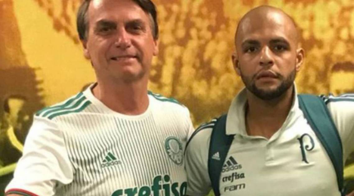 O jogador Felipe Melo foi um dos apoiadores de Bolsonaro na campanha presidencial - Divulgação