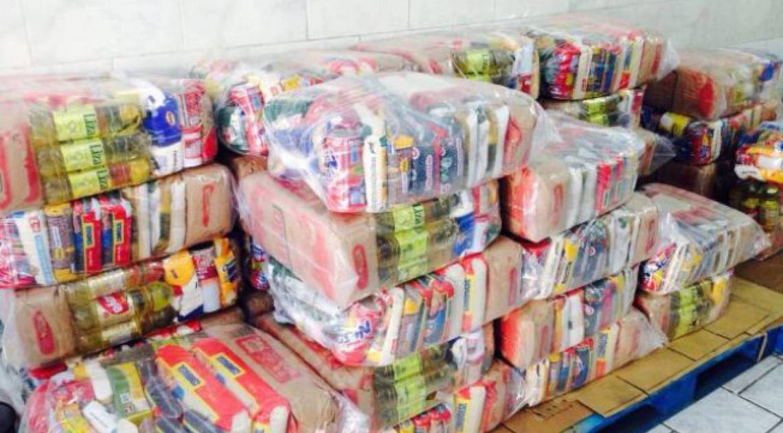 Cerca de 50 mil cestas básicas foram arrecadadas - Reprodução