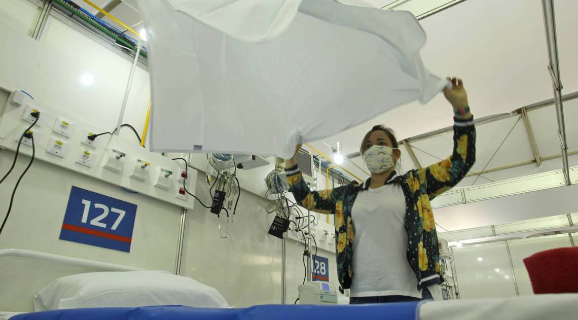 Hospital de Campanha de S&atilde;o Gon&ccedil;alo  - Estefan Radovicz / Agencia O Dia