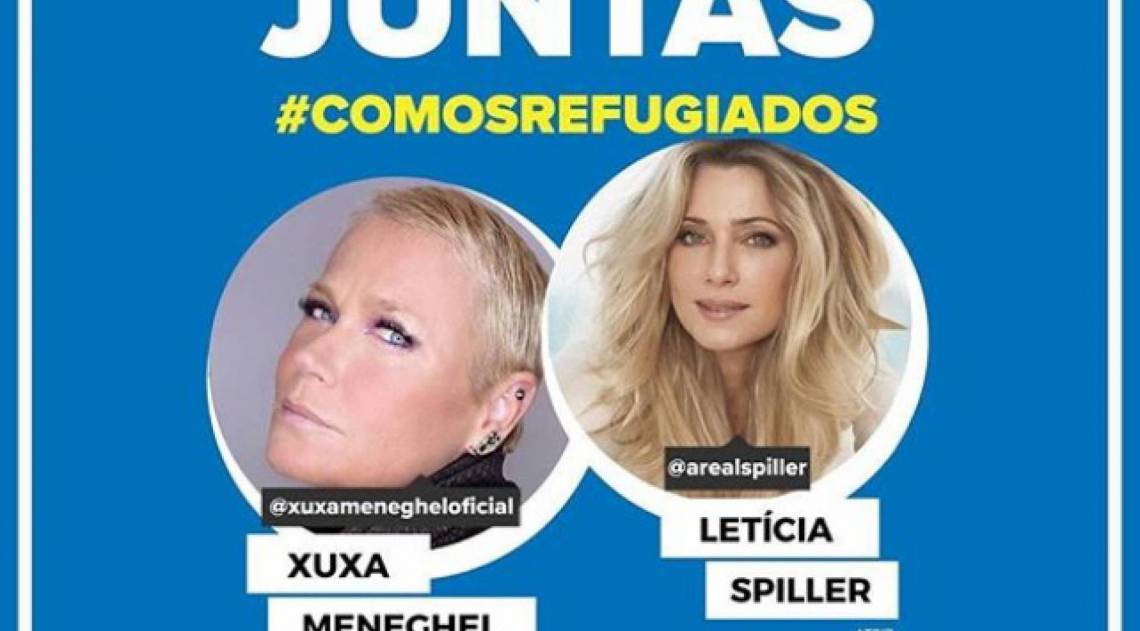 Xuxa e Letícia Spiller estarão unidas nesta noite em uma live para ajudar refugiados  - Instagram / Divulgação