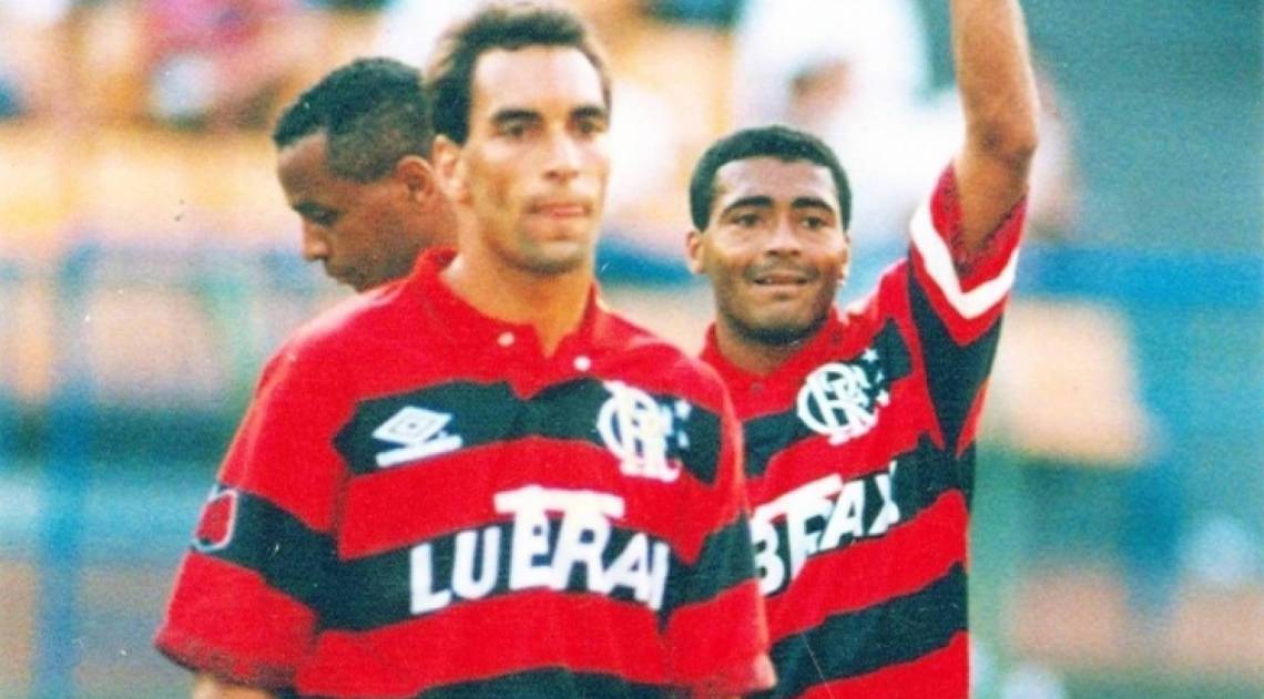 Edmundo e Romário defenderam o Flamengo em 1995
