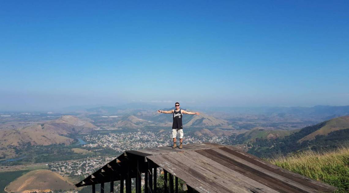 Wesley, no Pico da Coragem