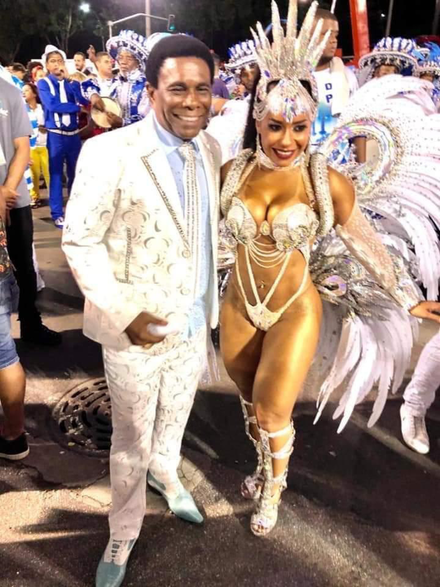 Neguinho da Beija-Flor e Raíssa de Oliveira - Reprodução de internet