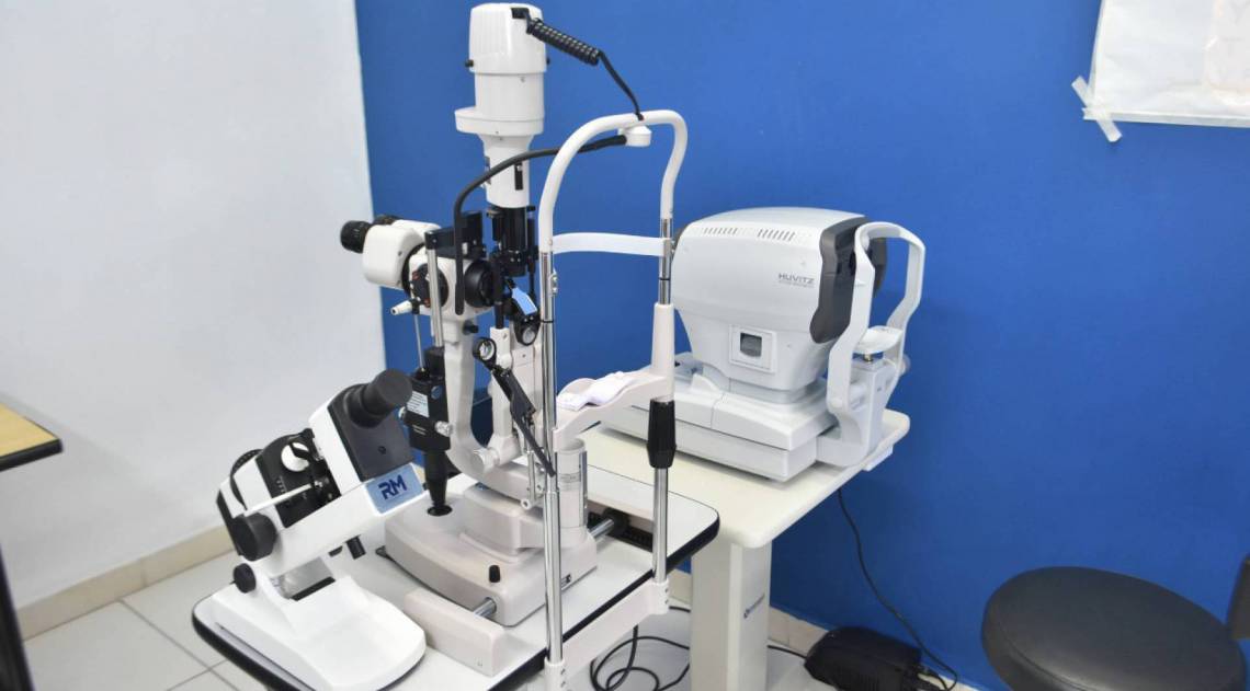Os equipamentos oftalmológicos adquiridos para o ambulatório da unidade são necessários ao diagnóstico de glaucoma, catarata, entre outras doenças oculares - Divulgação/Cláudio Pacheco-
