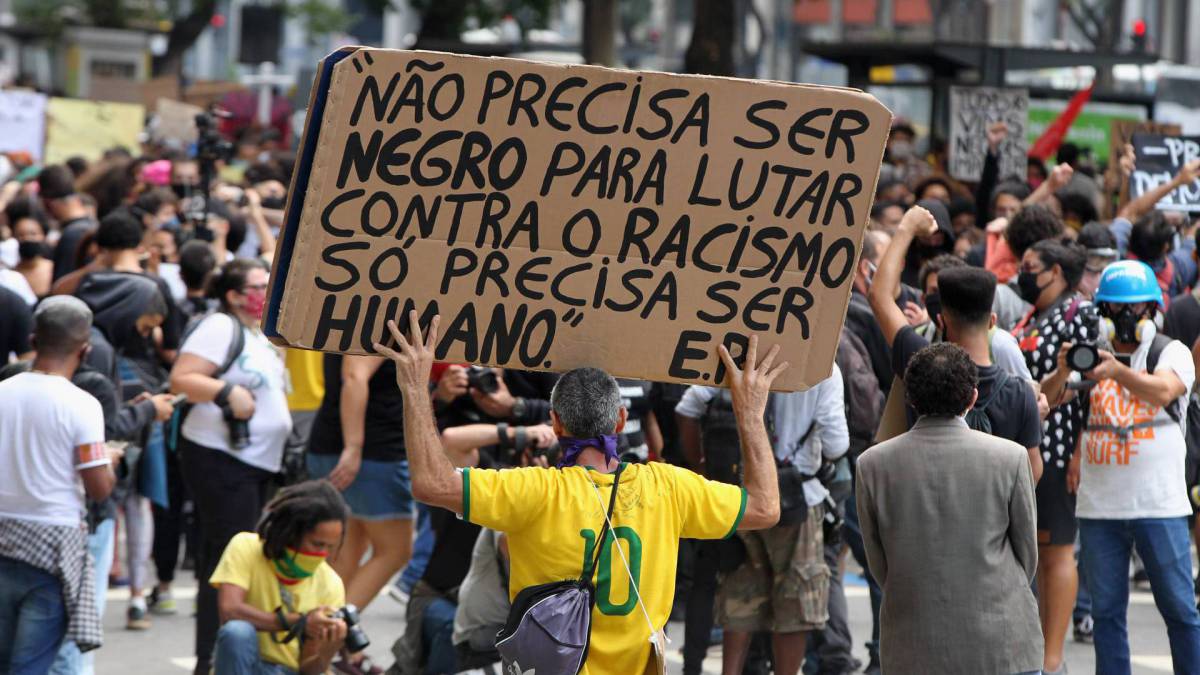 Vidas Negras Importam Manifestantes Marcham Contra O Racismo No