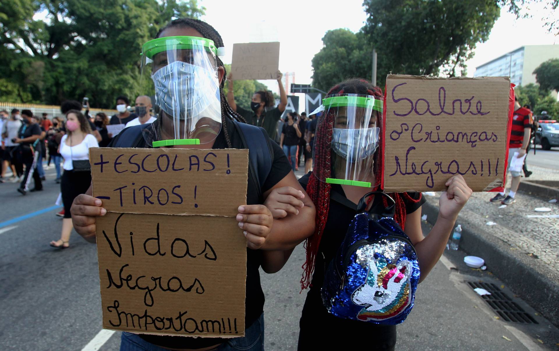 Protesto &quot;Vidas Negras Importam&quot; no Centro do Rio