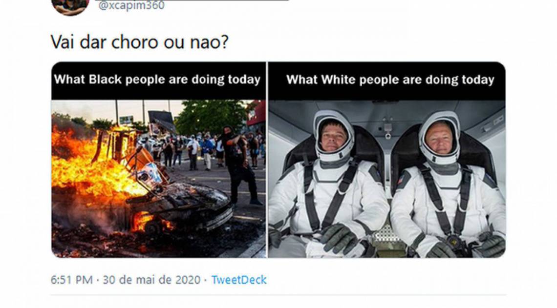 Membro do canal Xbox Mil Grau publica conteúdo racista