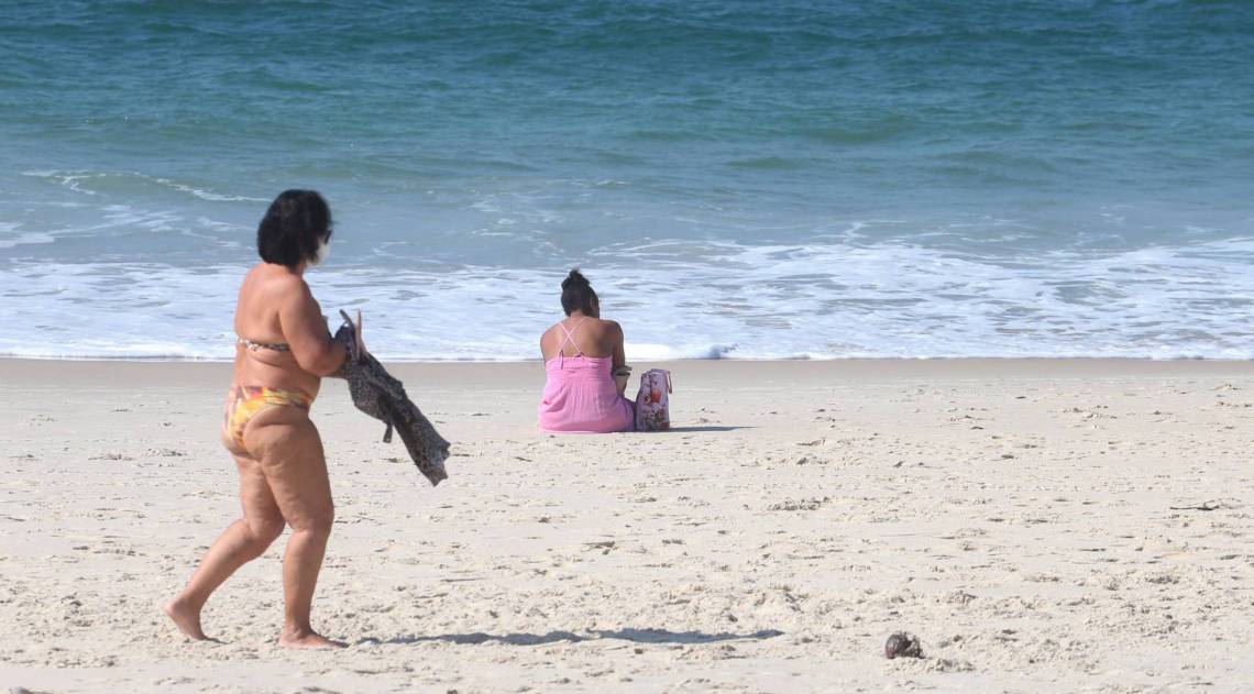 Movimenta&ccedil;&atilde;o na Praia de Copacabana, Zona Sul do Rio