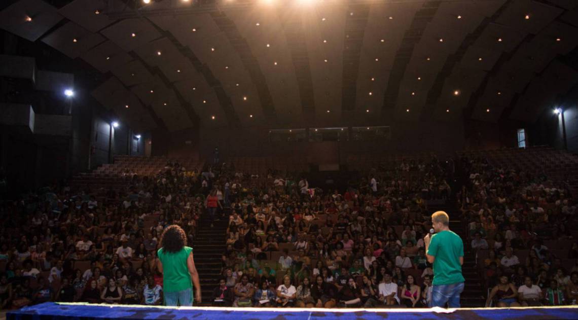 Aulão inaugural do curso de pré-vestibular do Emancipa, na Uerj - Divulgação/Wesley Davi