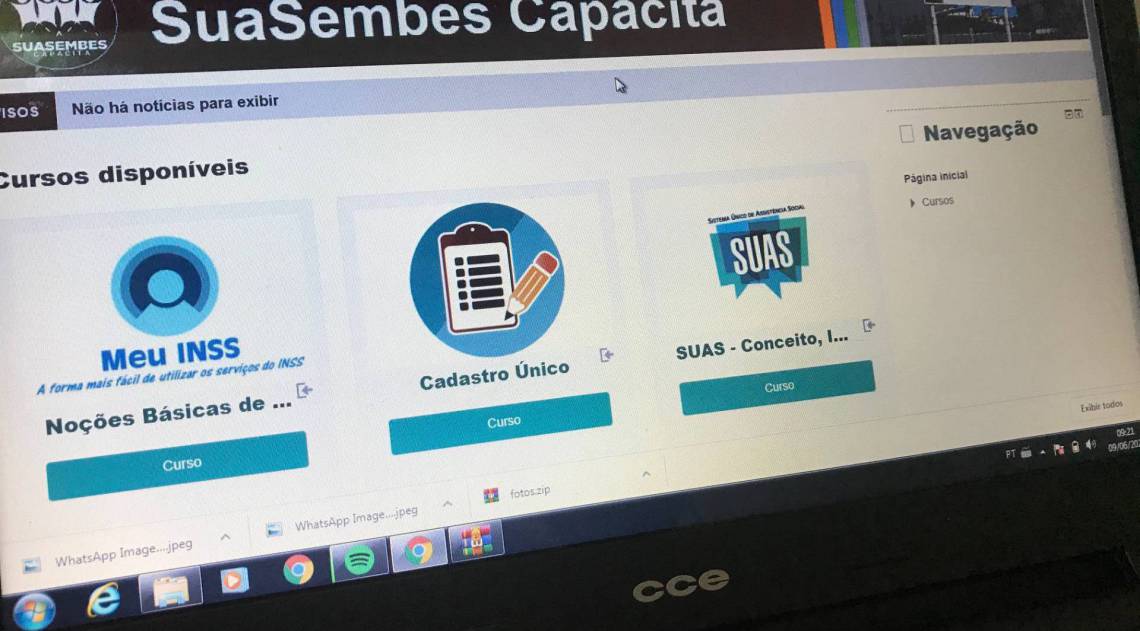 Plataforma EAD desenvolvida para capacitar servidores da Assistência Social. Foto 