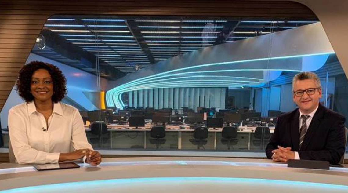Joyce Ribeiro e Aldo Quiroga comandam o Jornal da Tarde, na Tv Cultura - Divulgação