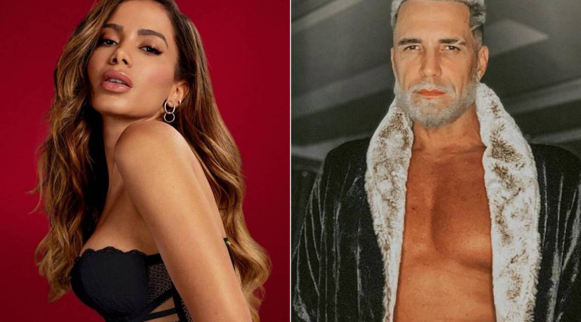 Anitta e Latino - Reprodução/Montagem