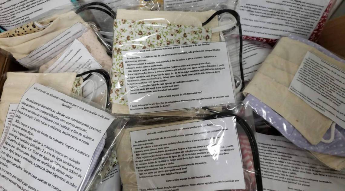 Todos podem participar da ação voluntária para o hospital. Quem se interessar em colaborar pode buscar informações no próprio HAC diariamente - Divulgação/HAC