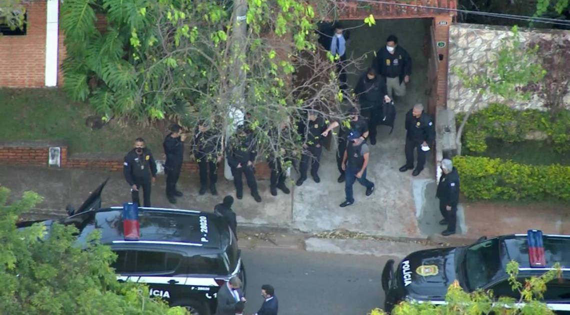 PM reformado foi encontrado em uma casa de Atibaia - Reprodução / TV Globo