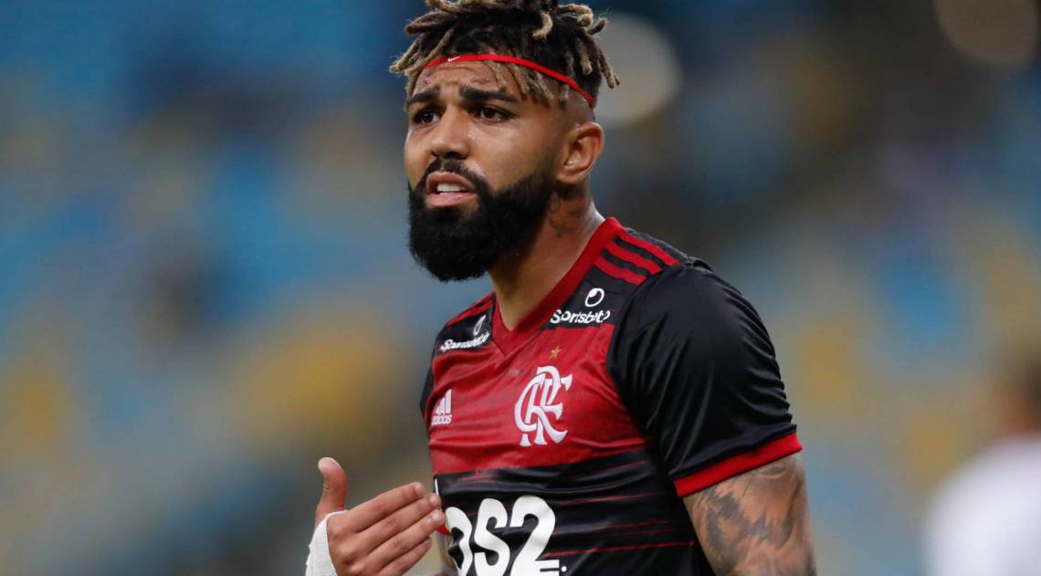 Rio de Janeiro - RJ  - 18/06/2020 - COVID 19 - Coronavirus no Rio - Campeonato Carioca jogo entre Bangu x Flamengo, após o jogos terem sido paralisados por três meses voltando a ter jogos no estádio do Maracanã - Foto Gilvan de Souza / Agencia O Dia - Gilvan de Souza / Agencia O Dia