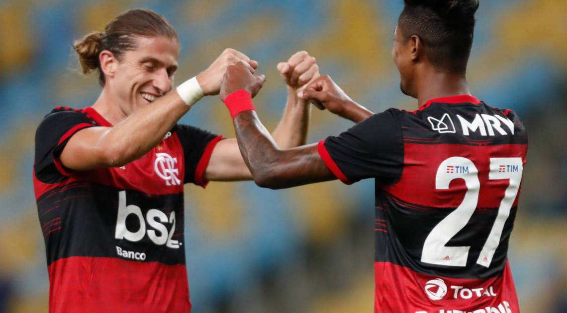 Rio de Janeiro - RJ  - 18/06/2020 - COVID 19 - Coronavirus no Rio - Campeonato Carioca jogo entre Bangu x Flamengo, após o jogos terem sido paralisados por três meses voltando a ter jogos no estádio do Maracanã - Foto Gilvan de Souza / Agencia O Dia - Gilvan de Souza / Agencia O Dia