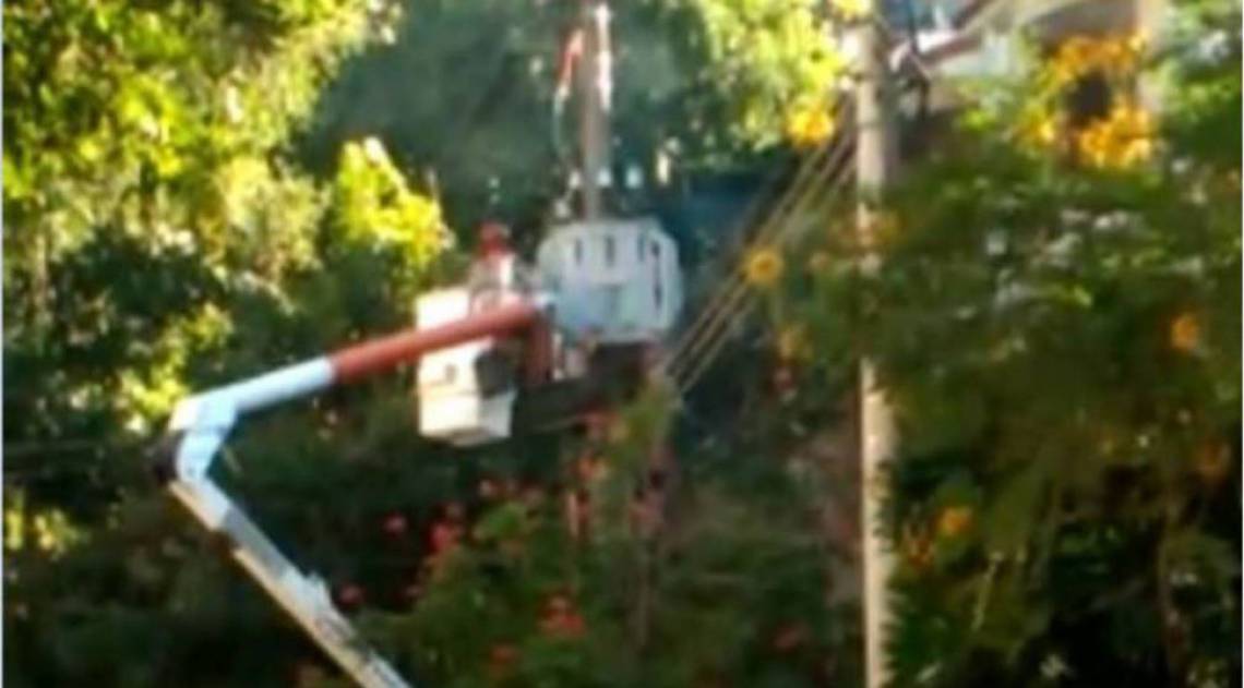 Transformador explodiu - Reprodução/Internet