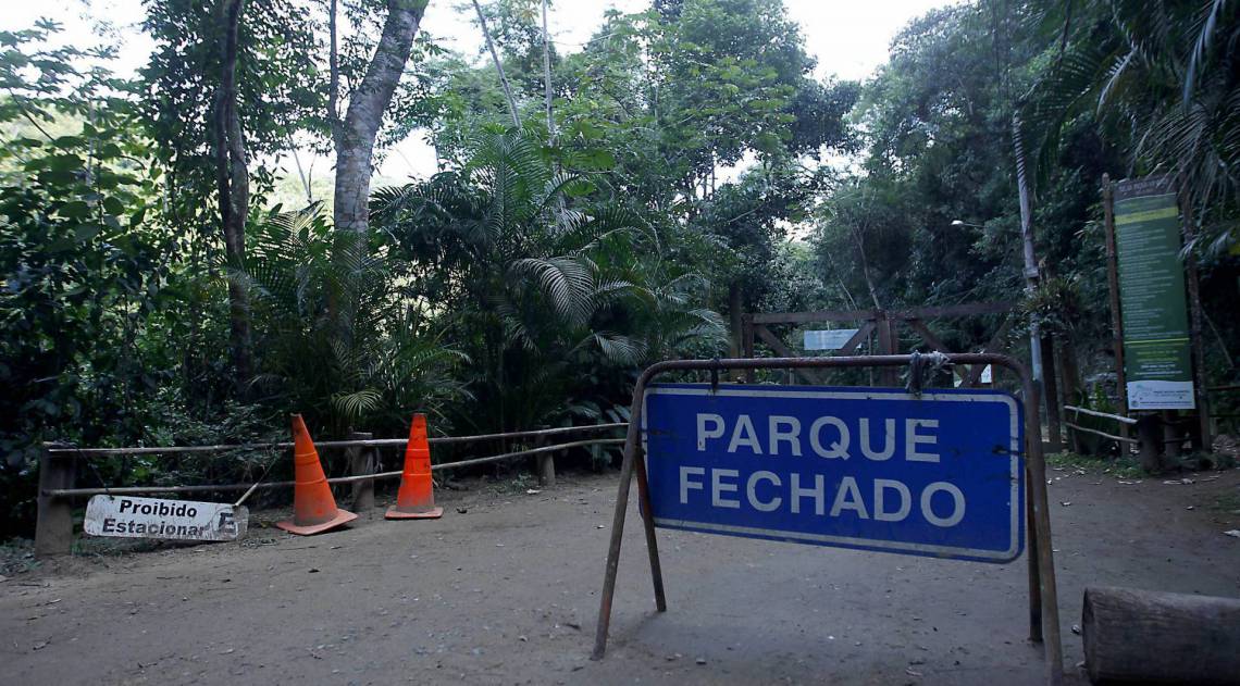 Parque Natural está fechado para visitação