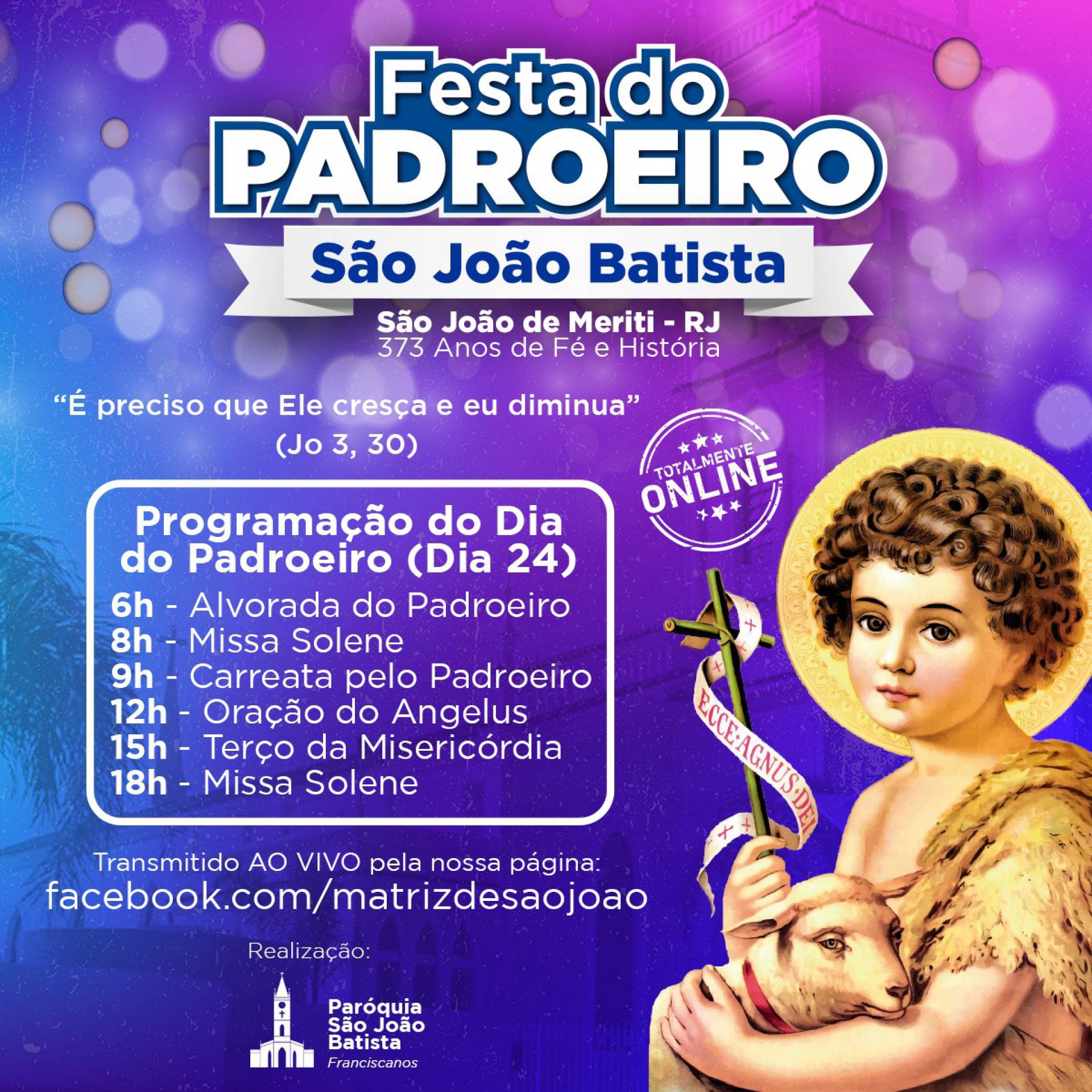 Em Sao Joao De Meriti Programacao Especial Para Celebrar O Padroeiro Baixada O Dia