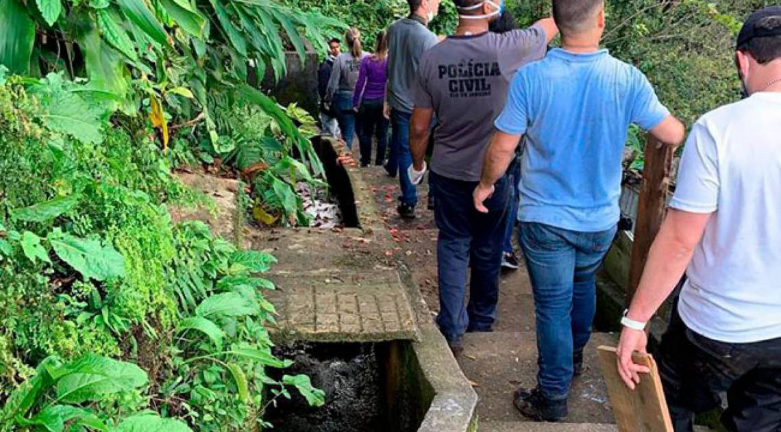 Após assassinar a vítima o autor ocultou o corpo em uma mata próxima à casa onde ocorreu o crime - Divulgação/105ª DP