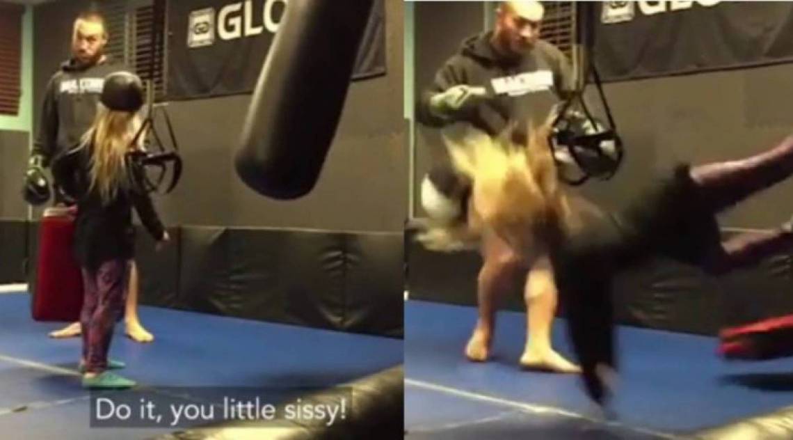 Menina treina com seu pai e se dá mal
 - Youtube