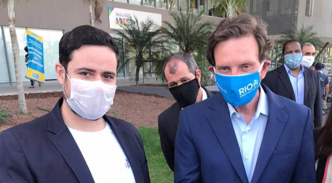 Caio Figueiredo, gerente-executivo da unidade Centro-Rio do INSS, se reuniu com o prefeito Marcelo Crivella no último dia 19