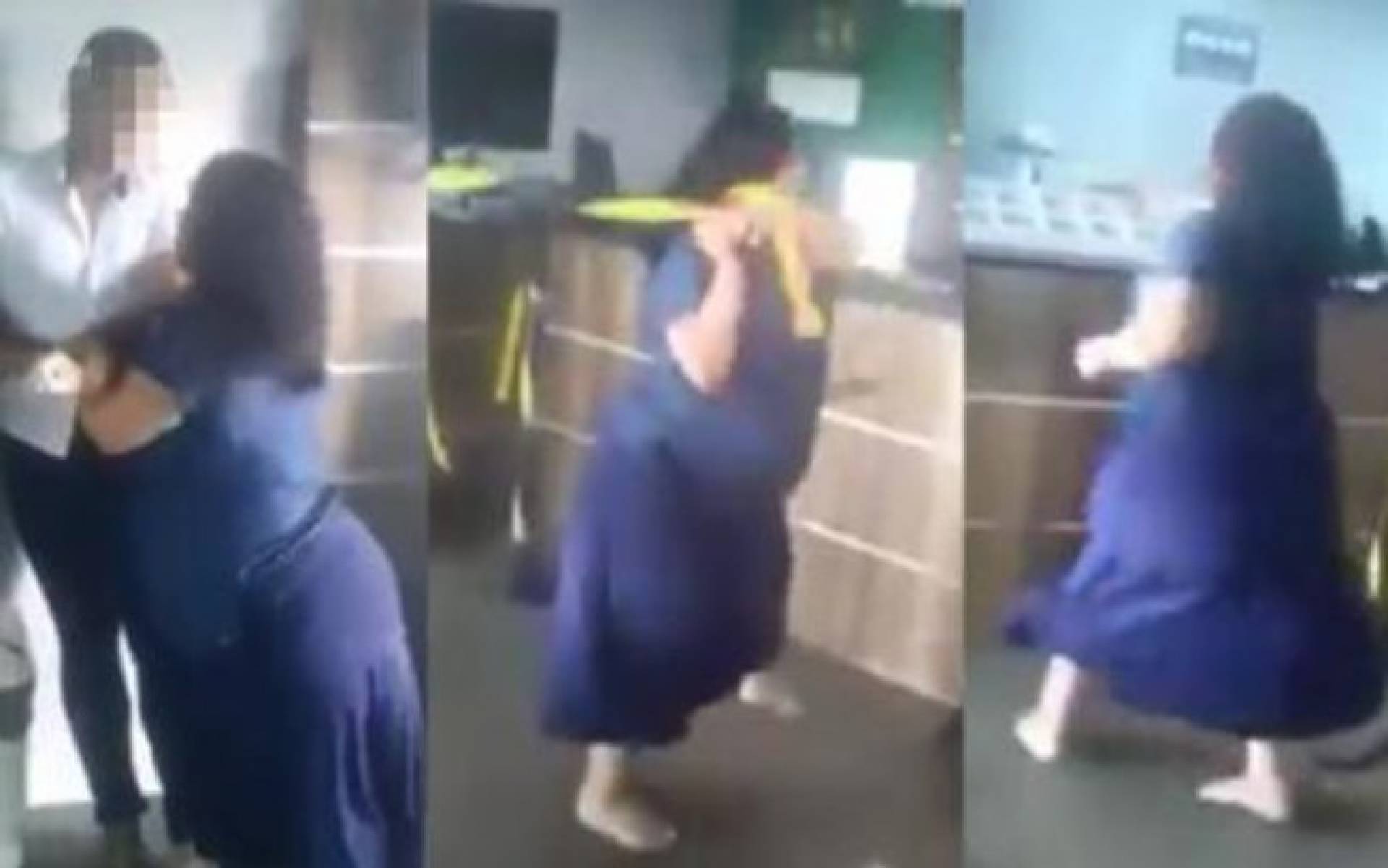 Mulher que se diz 'serva de Deus' espanca covardemente homossexual; v&iacute;deo