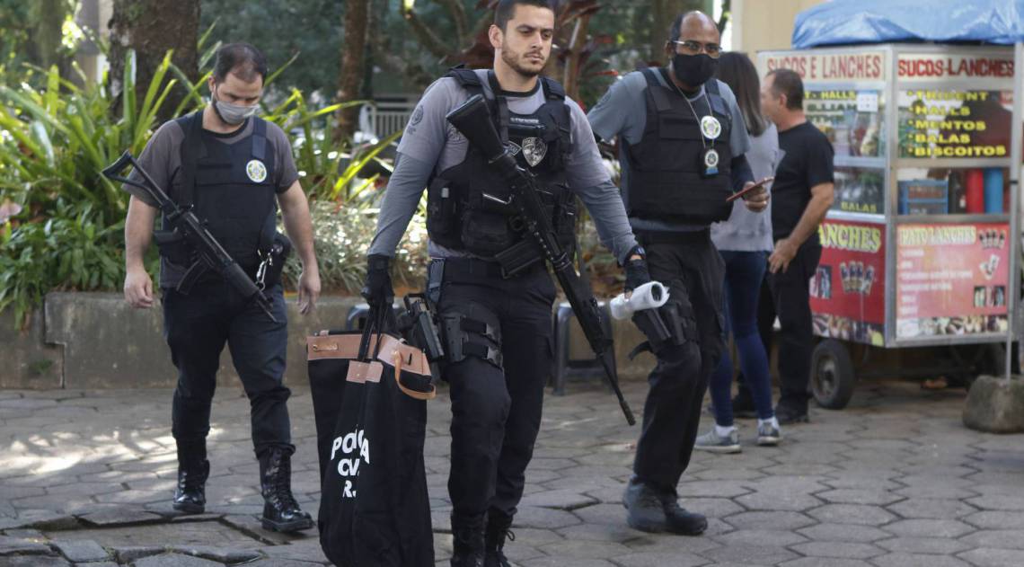 Participaram da Operação Tânatos a Delegacia de Homicídios da Capital e o Ministério Público do Rio