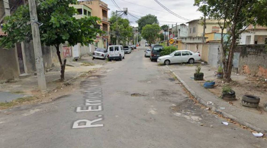 Rua Ernesto Viêira, local do crime