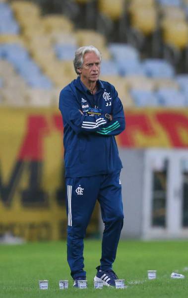 Rio - 01/07/2020 -  Covid-19. - RIO EM QUARENTENA - Taca Rio - 5 Rodada - Flamengo x Boavista . Na foto o tecnico Jorge Jesus (mister). Foto: Daniel Castelo Branco /  Agencia O Dia - Daniel Castelo Branco
