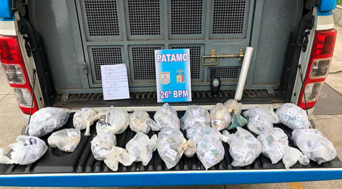 Além de tráfico de drogas, o suspeito vai responder pelo crime de corrupção ativa - Divulgação/Polícia Militar