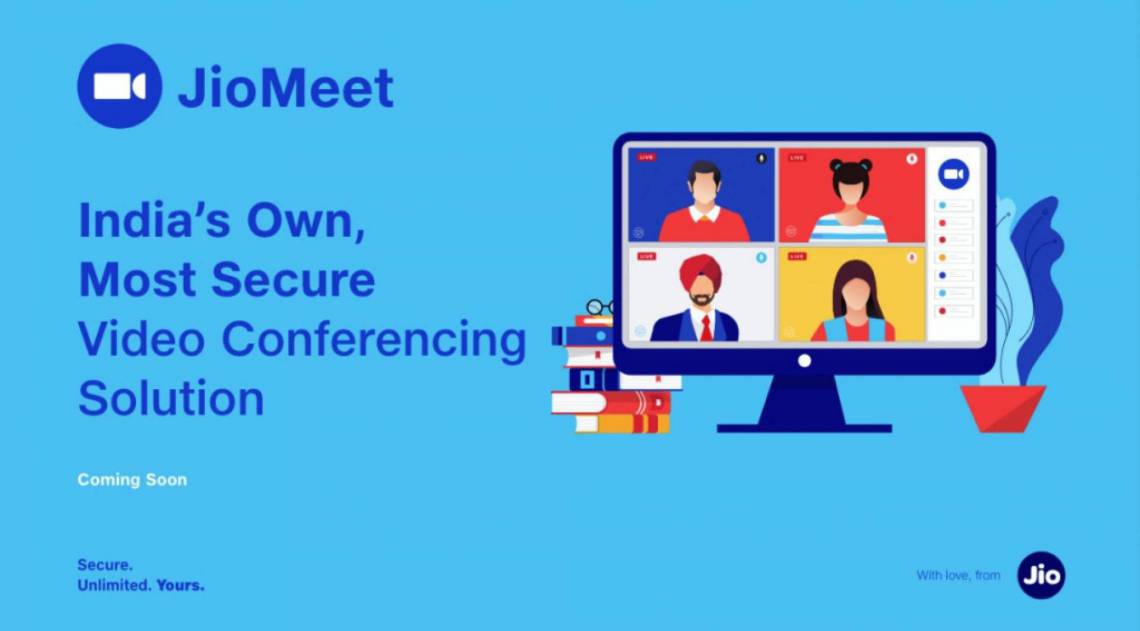 Jio avisa que JioMeet chega em breve