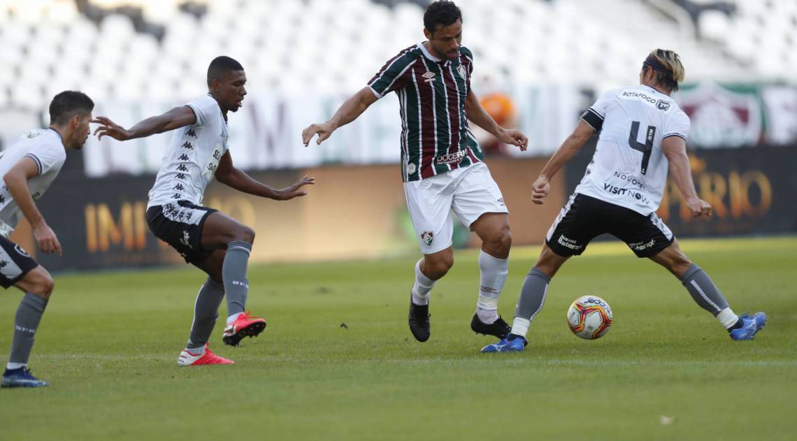 Rio de Janeiro - RJ  - 05/07/2020 - COVID 19 - Coronavirus no Rio - Campeonato Carioca semi final da taca Rio jogo entre Botafogo x Fluminense - Foto Gilvan de Souza / Agencia O Dia - Gilvan de Souza