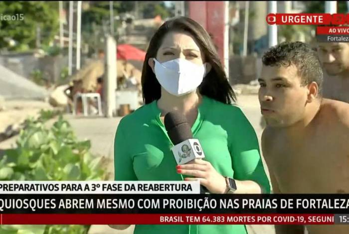 Homem invade ao vivo da GloboNews
