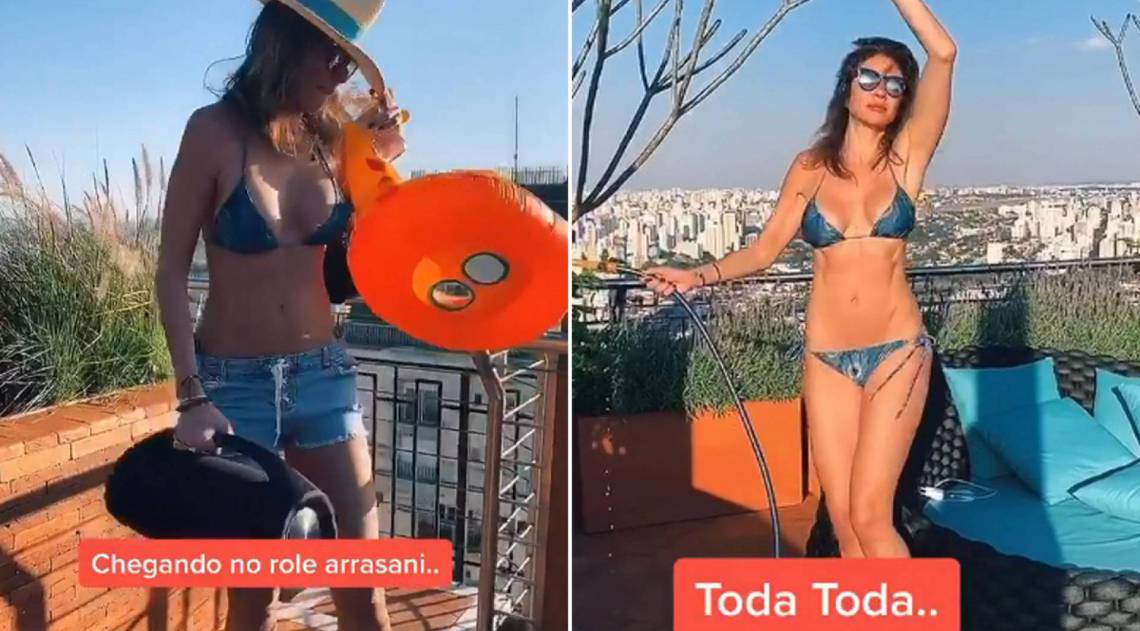 Luciana Gimenez posta vídeo divertido com música de Anitta no Tik Tok - Reprodução Internet