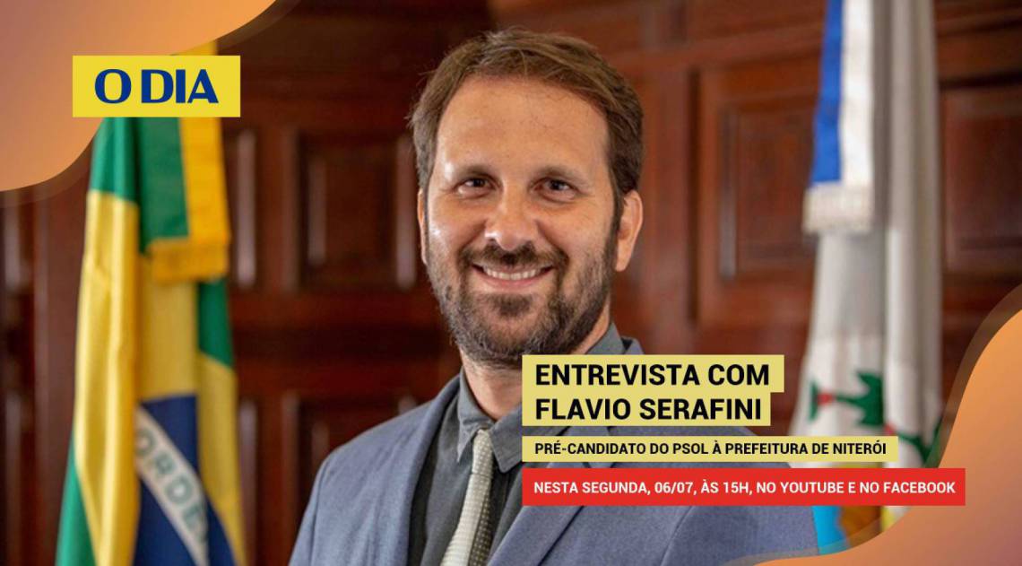 Flavio Serafini é um dos fundadores do PSOL Niterói e ficou em terceiro lugar nas eleições para prefeito de 2012 - Divulgação