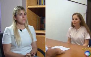 Sari e Suzane foram comparadas por causa de roupas usadas nas entrevistas - Reprodução TV Globo e TV Record