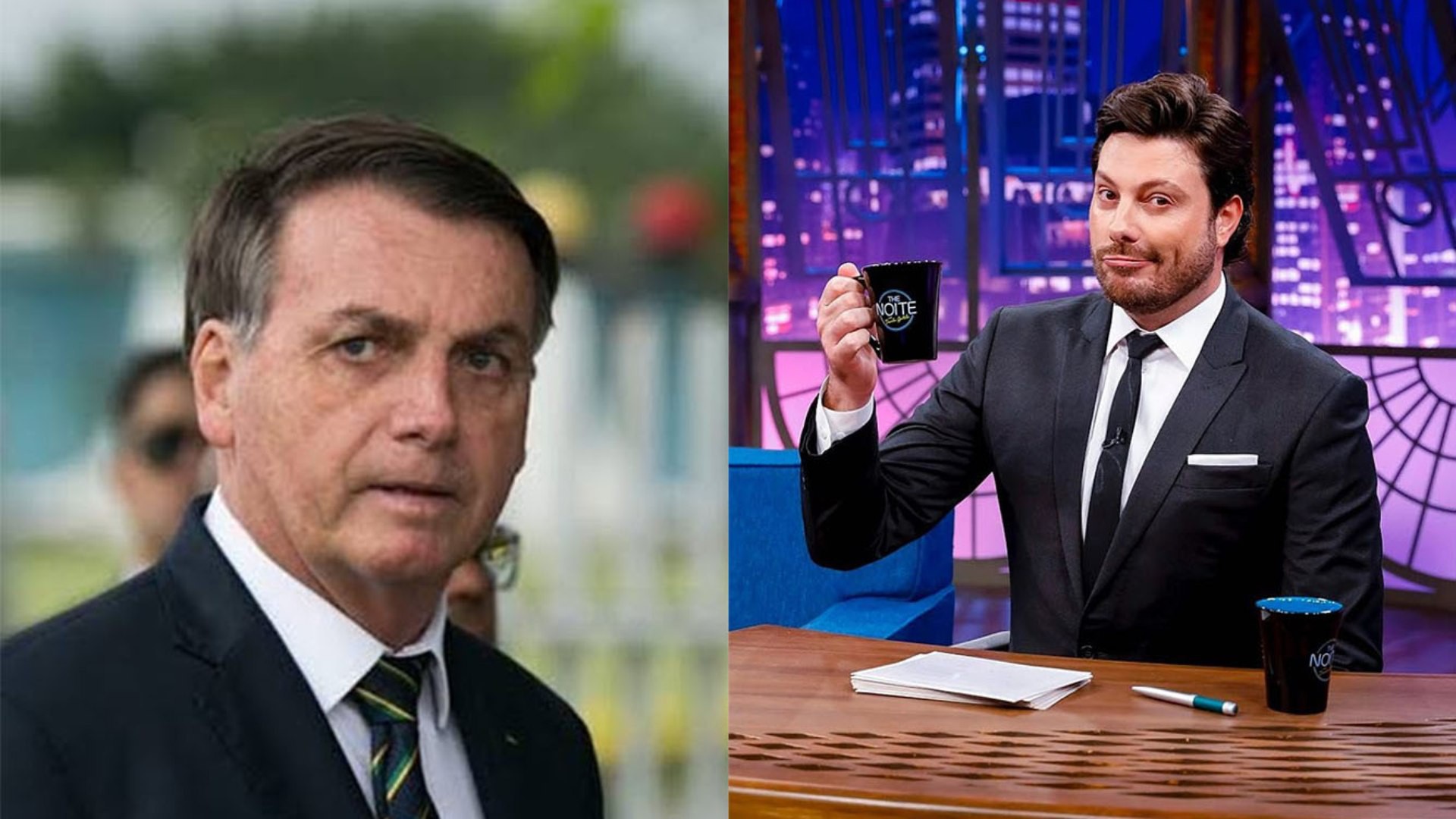Bolsonaro e Danilo Gentili - Reprodução