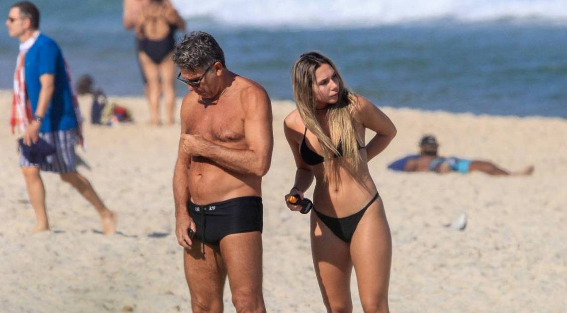 Renato Gaúcho e Carol Portaluppi