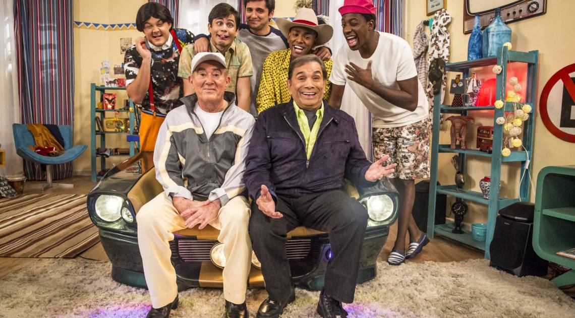 Didi ( Renato Aragão ), Dedé ( Dedé Santana ), Didico ( Lucas Veloso ), Dedeco ( Bruno Gissoni ), Mussa ( Mumuzinho ), Zaca ( Gui Santana ) e Tião ( Nego do Borel )     