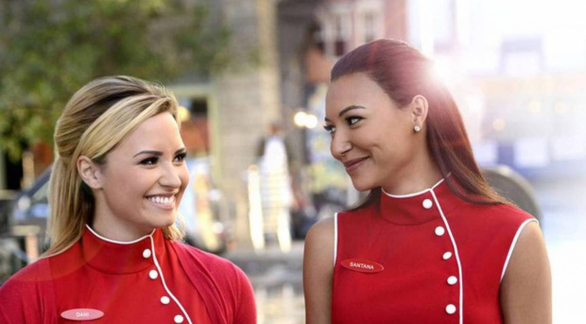 Demi Lovato fez par rom&acirc;ntico com Naya Rivera durante participa&ccedil;&atilde;o especial em 'Glee'