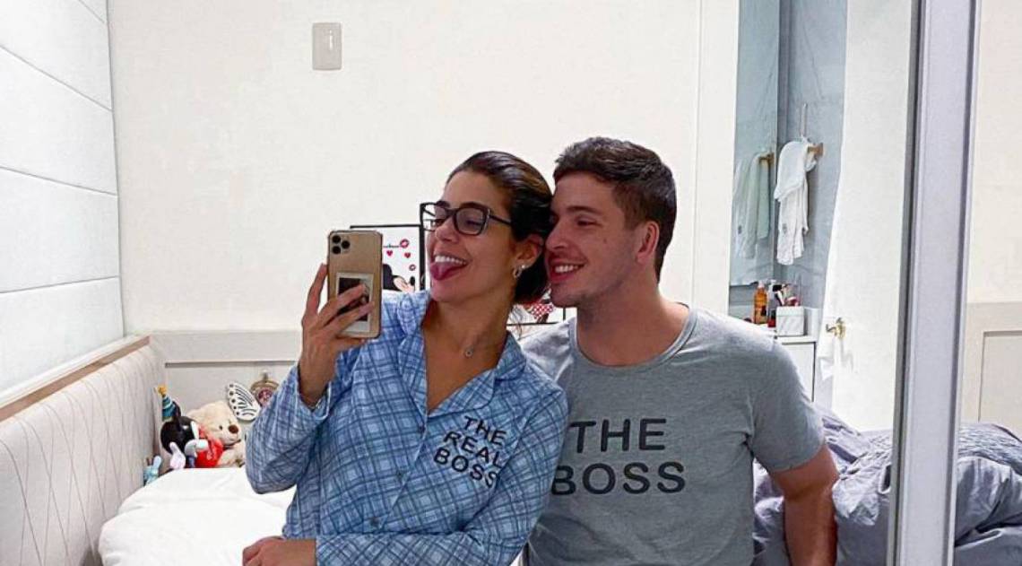 Ex-BBB Vivian Amorim e o namorado, Léo Hirschmann