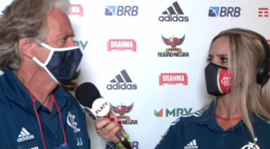 Repórter da FlaTV, Luana - Reprodução