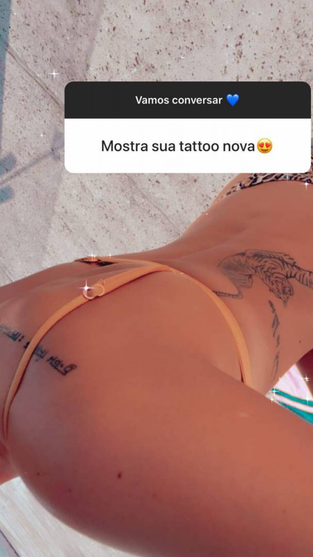 Yasmin Brunet mostra tatuagem e biquíni sexy é o que chama atenção dos fãs  | Fábia Oliveira | O Dia