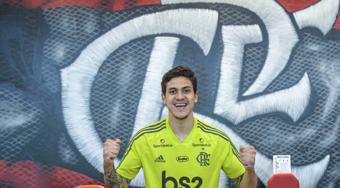 Jogador Pedro do Flamengo. Marcelo Cortes/Flamengo - Marcelo Cortes/Flamengo