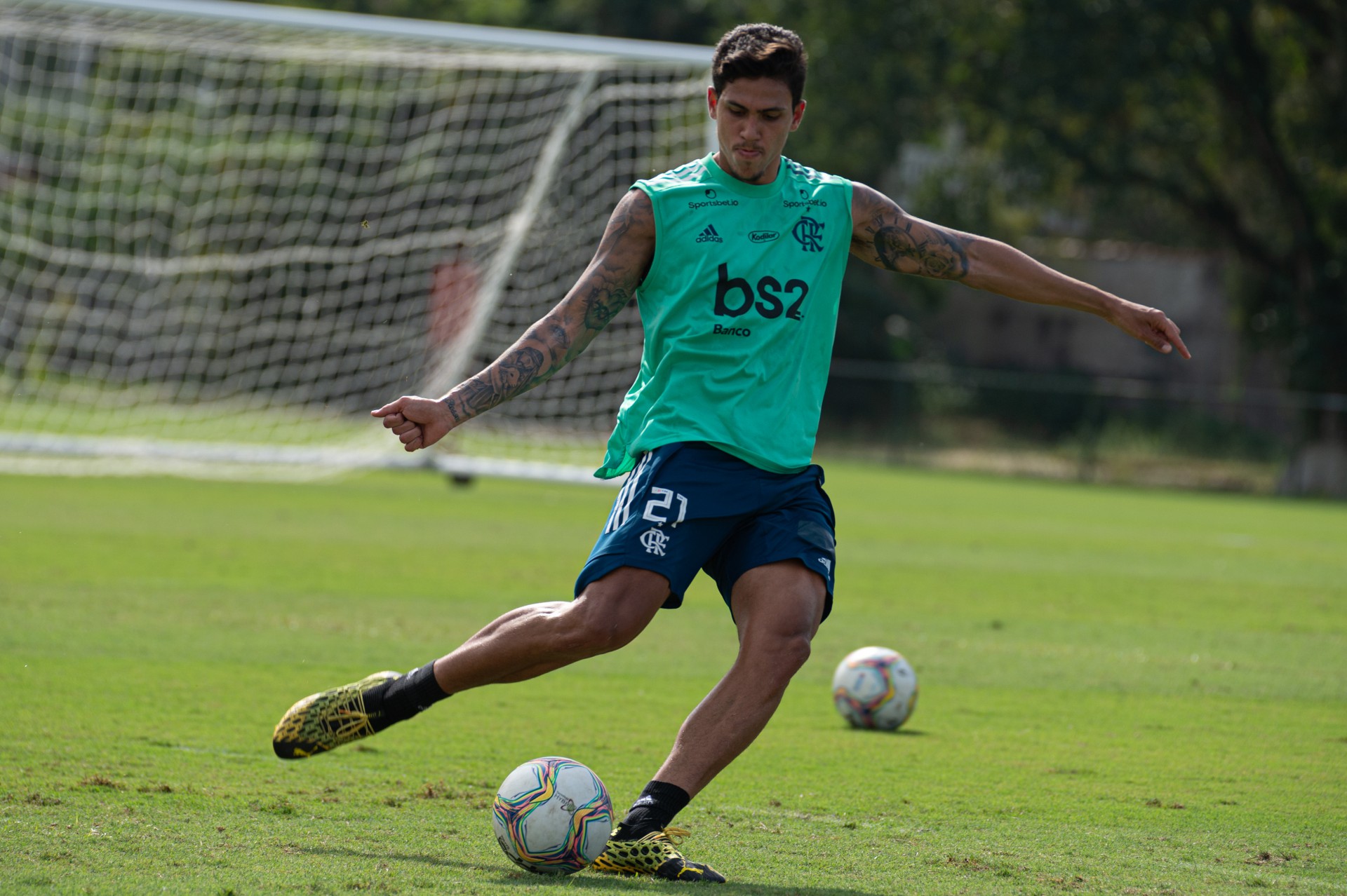 Pedro brilhou com dois gols contra o Sport e vive grande fase - Alexandre Vidal / Flamengo