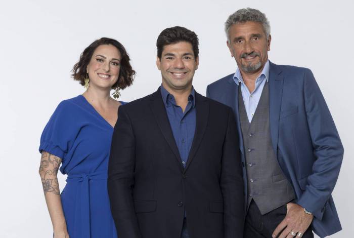 Ailin Aleixo, Felipe Bronze e Emmanuel Bassoleil comandam a nova edição do Top Chef Brasil - Antonio Chahestian/Record TV