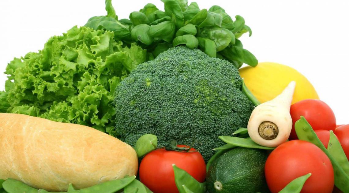 A alimentação deve incluir verduras, legumes e verduras